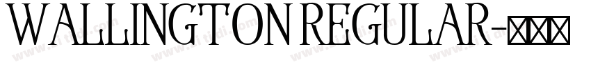 Wallington Regular字体转换